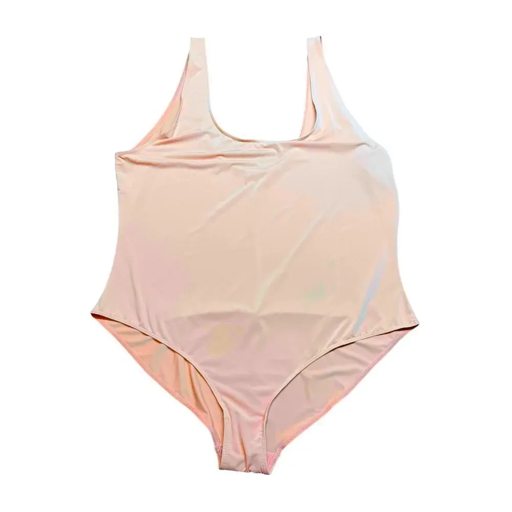 Parade Swim Suite Light Weight Nude Mauve Size 2xl NWOT